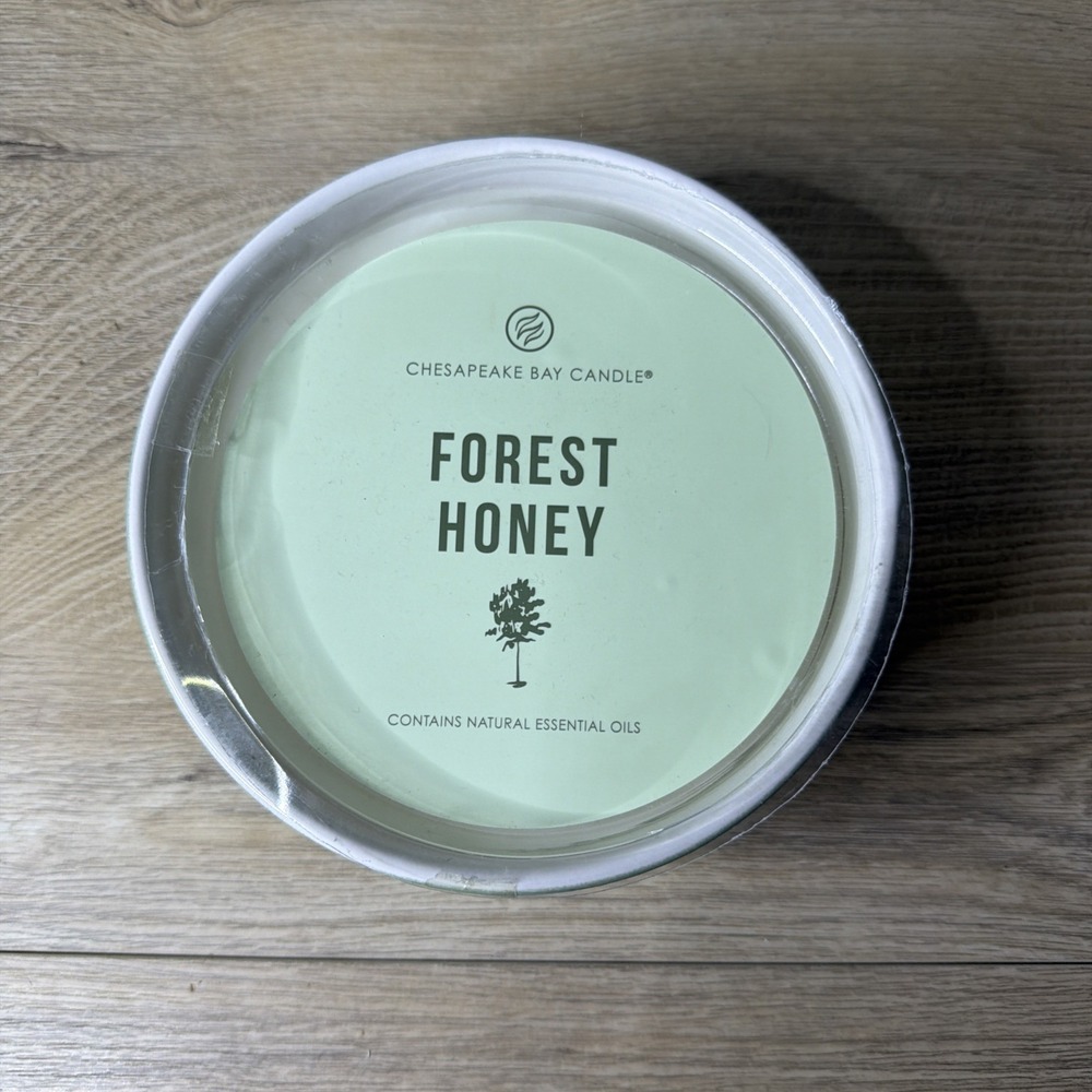 Chesapeake Bay ‎ Forest Honey Candle Round Multi-Wick Ceramic Base 14.9 Oz